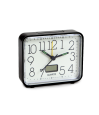 Réveil phosphorescent noir senior cadran lumineux grands chiffres thermomètre LCD quartz — Couleur Senior