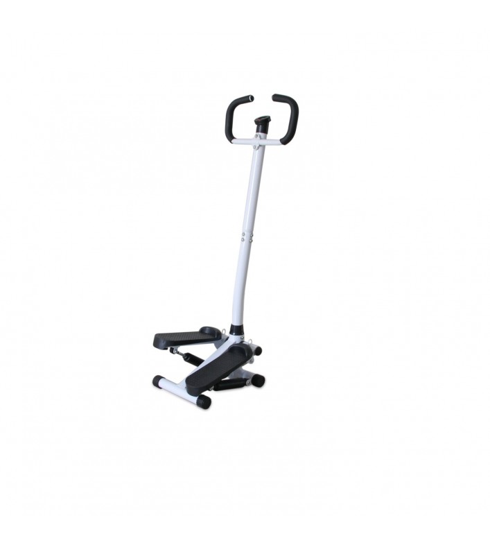 Stepper/Pédalier compact avec poignées et compteur digital – Appareil de fitness et de rééducation pour seniors.
