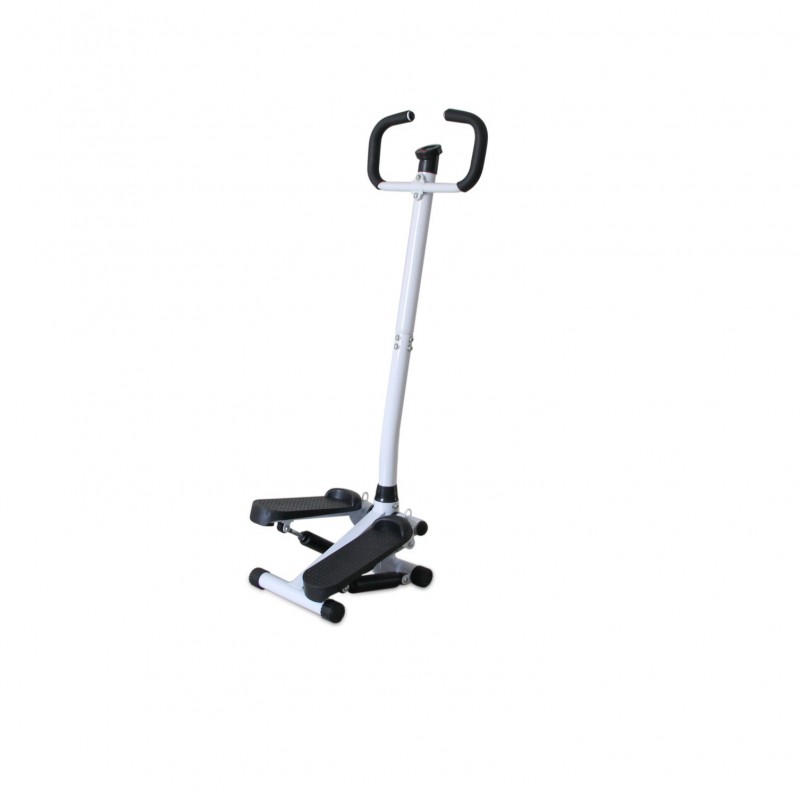 Stepper/Pédalier compact avec poignées et compteur digital – Appareil de fitness et de rééducation pour seniors.