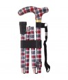 Canne de marche pliante réglable Tartan écossais Canne de marche pliante réglable Tartan écossais