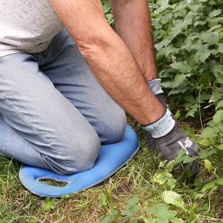 Support confort genoux bleu