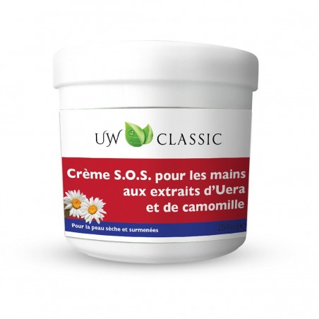 Crème SOS pour les mains aux extraits d'urée et de camomille - 250 mL