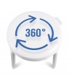 Tabouret de douche rotatif à 360 degrés, léger (1,95 kg) : une excellente idée cadeau très utile.
