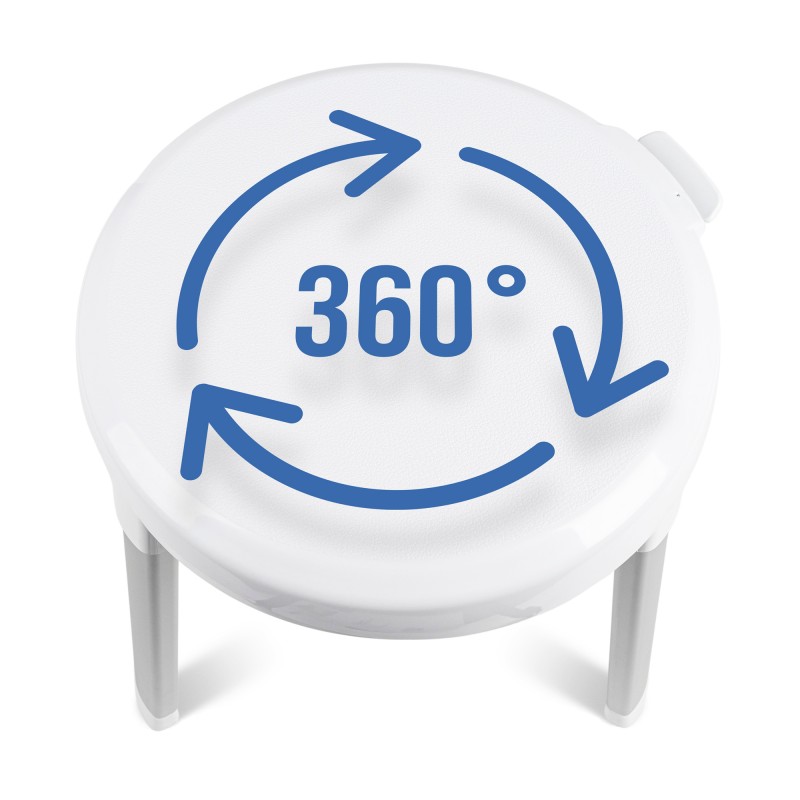Tabouret de douche rotatif à 360 degrés, léger (1,95 kg) : une excellente idée cadeau très utile.
