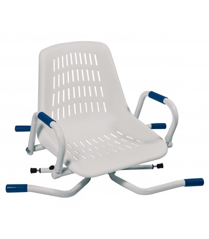 Siège de bain pivotant 360° avec accoudoirs escamotables – Sécurité et confort pour baignoire jusqu’à 72 cm