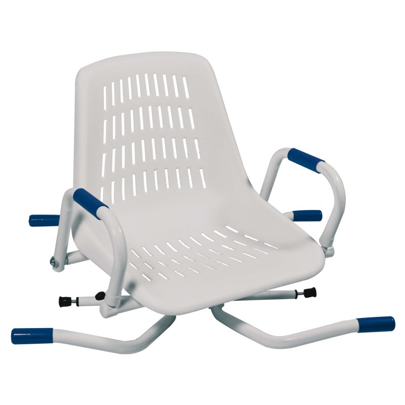 Siège de bain pivotant 360° avec accoudoirs escamotables – Sécurité et confort pour baignoire jusqu’à 72 cm