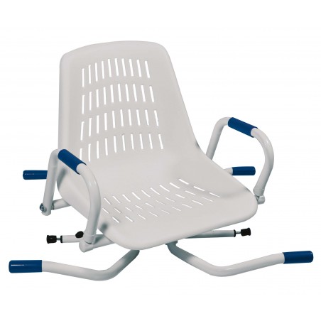 Siège de bain pivotant 360° avec accoudoirs escamotables – Sécurité et confort pour baignoire jusqu’à 72 cm
