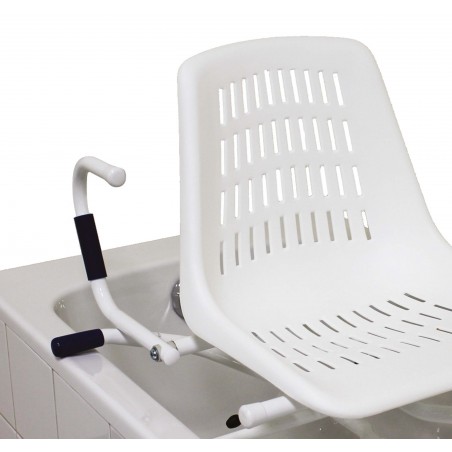 Siège de bain pivotant 360° avec accoudoirs escamotables – Sécurité et confort pour baignoire jusqu’à 72 cm