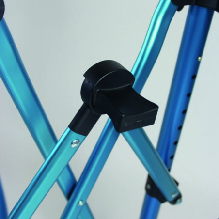 Rollator léger 2,7 kg Neo Compact bleu pour personne âgée troubles équilibre