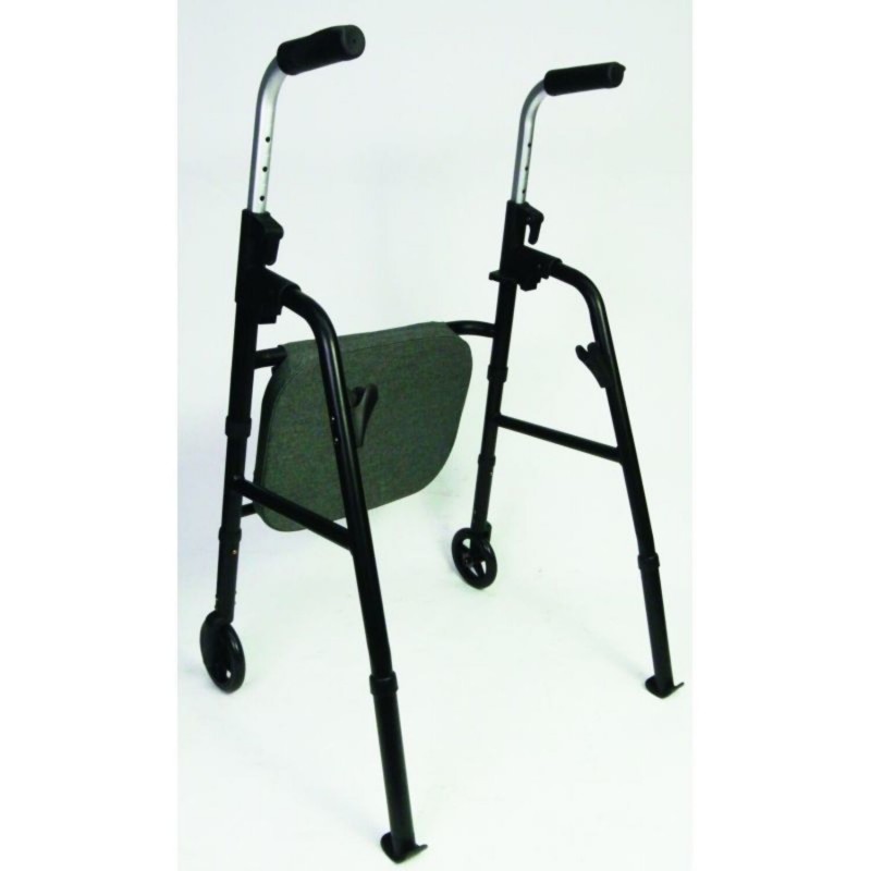 Rollator d'intérieur Modulo à 2 roues, vue arrière.