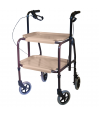 Déambulateur d'intérieur petite largeur pour transporter repas. Prise en charge par la Secú.
