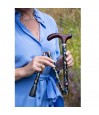 Canne de marche pour personnes de petite taille avec poignée ergonomique