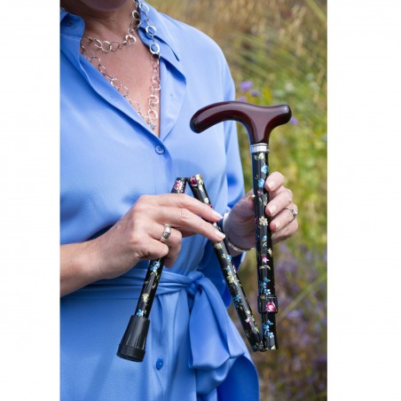 Canne de marche pour personnes de petite taille avec poignée ergonomique
