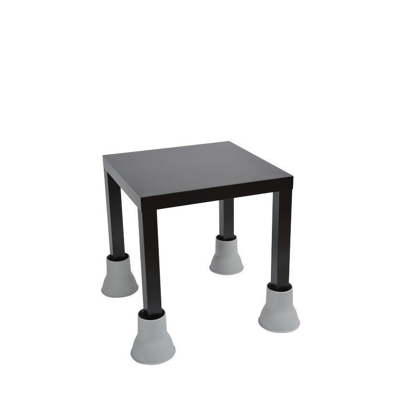 Profil d'un plot surélévateur pied-d'éléphant. Design stable pour les meubles de seniors.