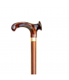 Zoom poignée acrylique effet ambre ergonomique Relax Grip canne orthopédique droitier — Couleur Senior