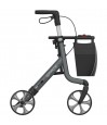 ollator Rehasense Space gris plié latéralement rangement compact transport déambulateur senior CouleurSenior
