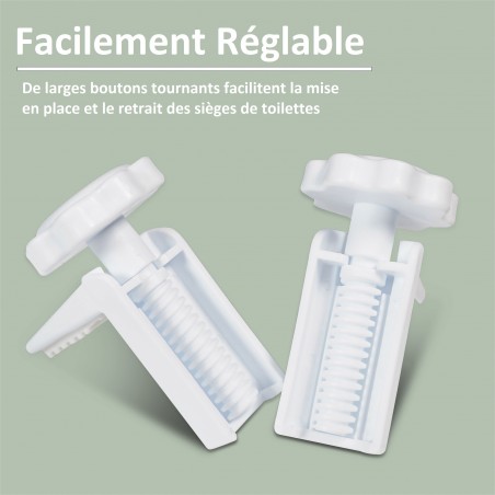 Rehausseur toilettes confort TPR souple autonomie senior facilement réglable