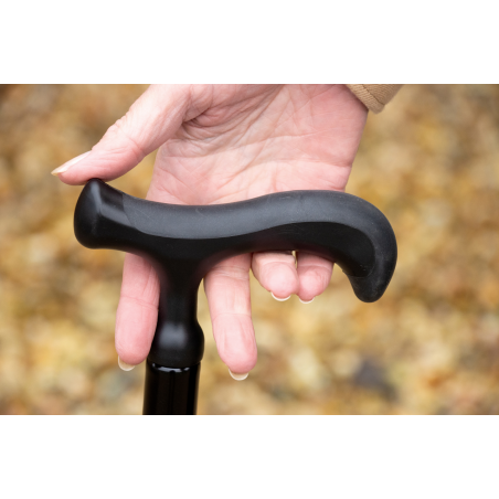 Canne pliante Fingercomfort – Manche étroit ergonomique et réglable