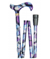 Canne pliante réglable motif artistique violet – Élégante et légère Canne pliante réglable motif artistique violet – Élégante et légère