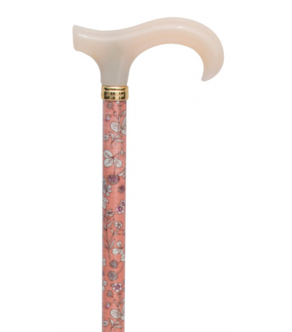 Canne réglable floral rose...