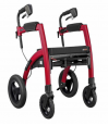 Déambulateur et fauteuil roulant Rollz Motion Performance couleur rouge. Prise en charge par la sécurité sociale.
