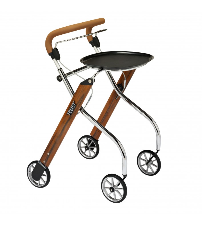 Déambulateur intérieur Let's Go Indoor – Léger, étroit et pratique avec plateau et sac