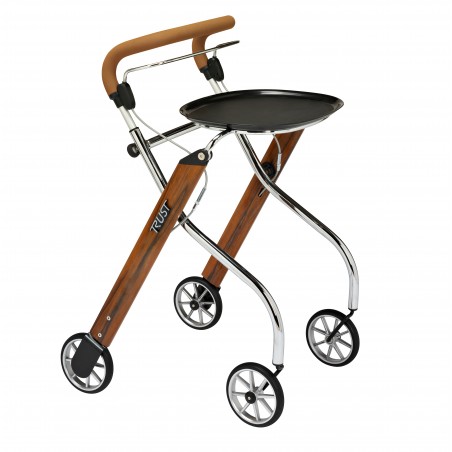 Déambulateur intérieur Let's Go Indoor – Léger, étroit et pratique avec plateau et sac