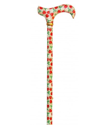 Canne de marche classique réglable style fraises et crème