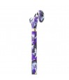 Canne pliante réglable motif artistique violet – Élégante et légère Canne pliante réglable motif artistique violet – Élégante et légère