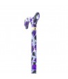 Canne pliante réglable motif artistique violet – Élégante et légère Canne pliante réglable motif artistique violet – Élégante et légère