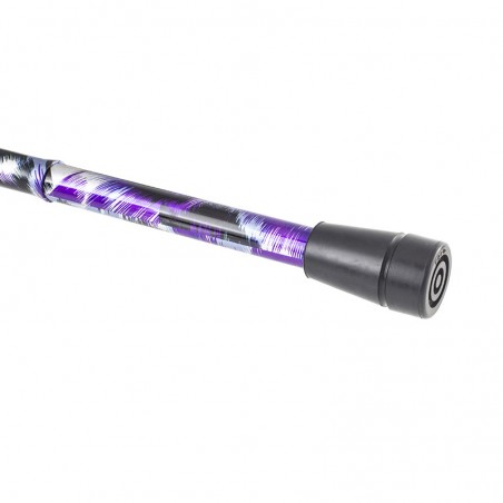Canne pliante réglable motif artistique violet – Élégante et légère
