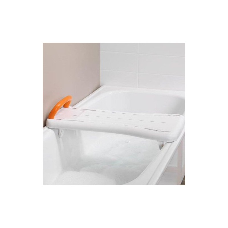 Planche de bain Fresh pour baignoire, avec une poignée latérale ergonomique, idéale pour les seniors.