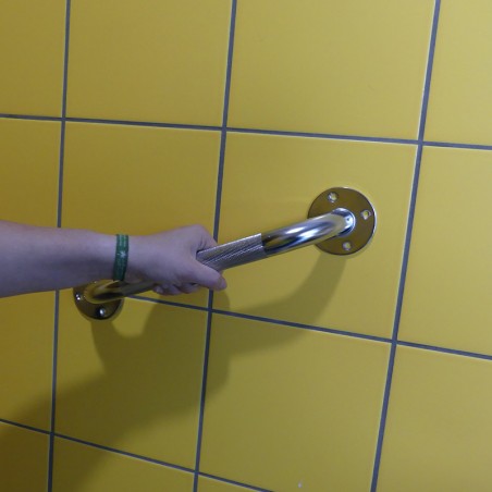 Barre d'appui acier chromé salle de bain Barre d'appui acier chromé salle de bain