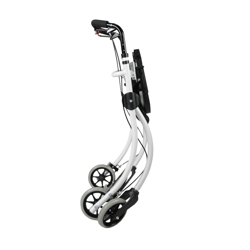 Structure pliante peu encombrante du rollator Roomba, excellente aide à la mobilité remboursable par la Sécu.