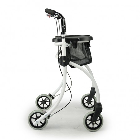 Petite largeur de ce rollator Roomba à 4 roues, une magnifique alternative pour un cadeau utile.