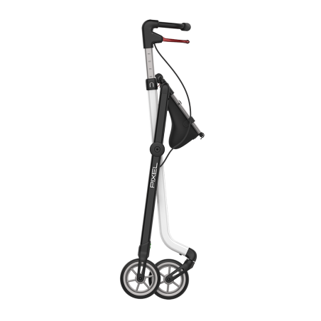 Rollator Rehasense Pixel blanc plié 26 cm compact rangement transport déambulateur léger senior CouleurSenior