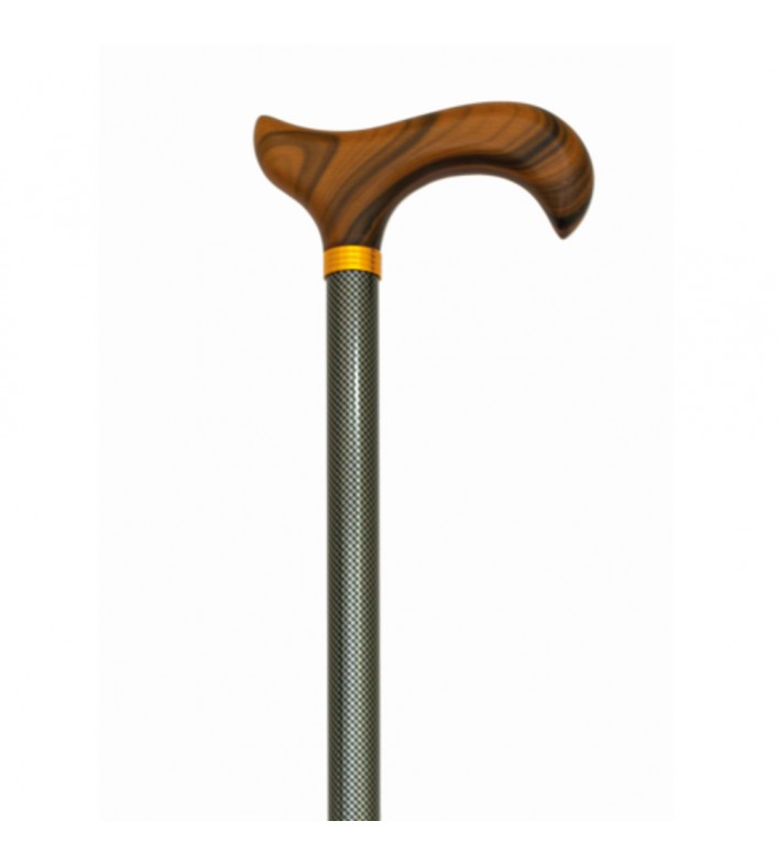 Canne de Marche réglable avec poignée ergonomique en bois