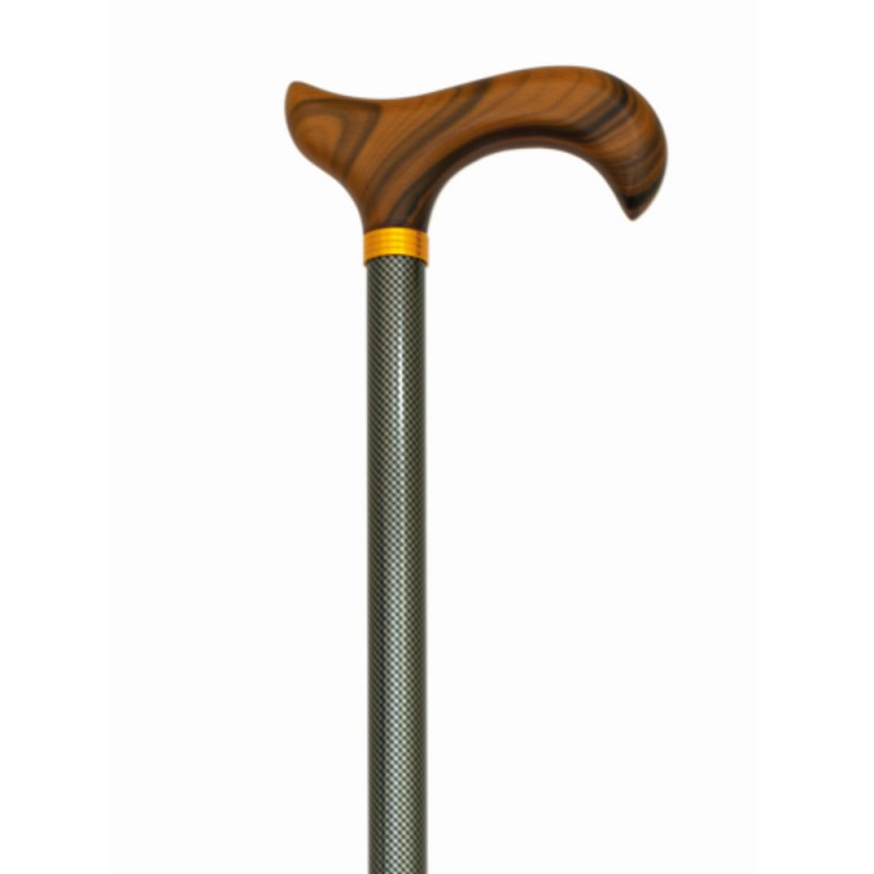 Canne de Marche réglable avec poignée ergonomique en bois