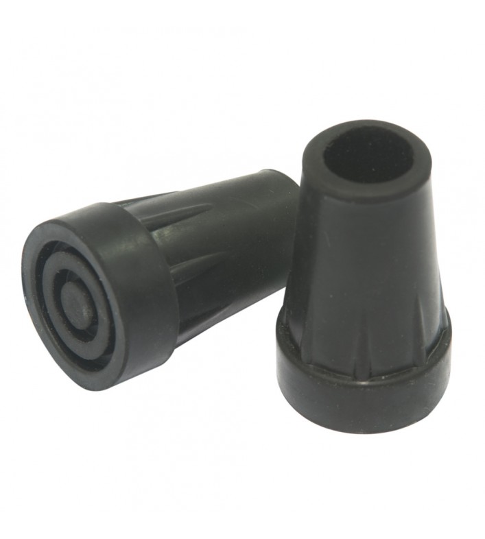 Embout Noir 14mm en caoutchouc pour canne de marche