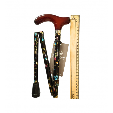 Dimension de canne de marche pliée: 28 cm. Facile à ranger et pratique pour se déplacer.