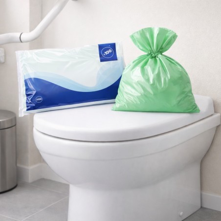 Sacs déchets incontinence adulte usage unique domicile établissement médical déplacements