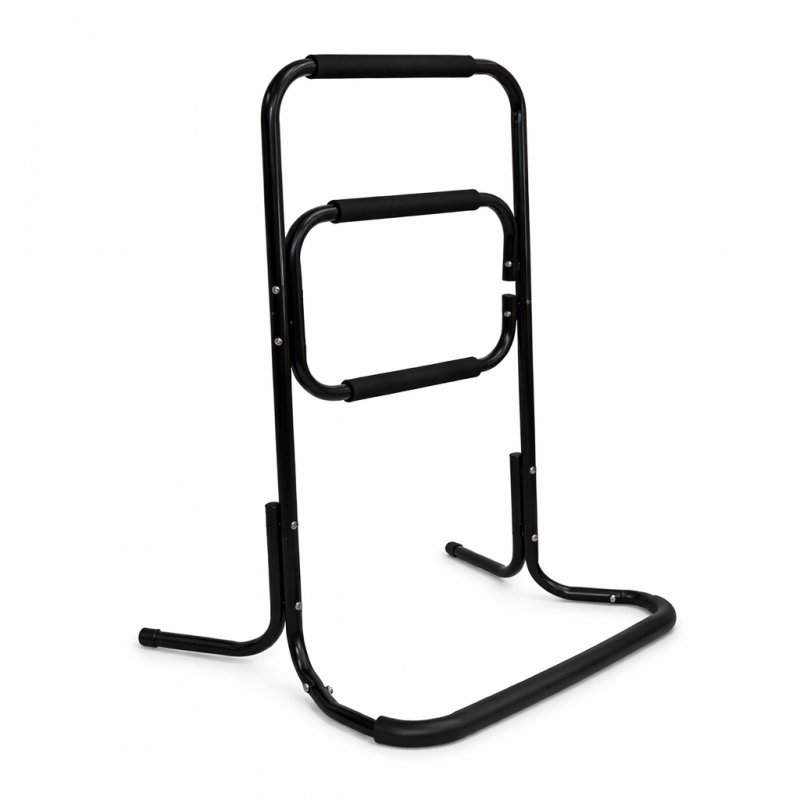 Dispositif de relevage de chaise – aide au lever de fauteuil, de lit et de siège avec trois barres de support.