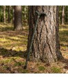 Canne de marche réglable en aluminium de qualité pharmaceutique avec poignée derby, motif nature sur un arbre dans la forêt.