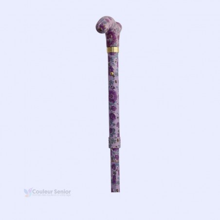 Système réglable sur une canne de marche pour femme. Design original, remboursable par pharmacie.