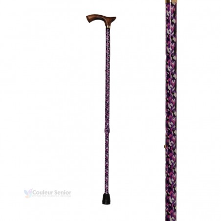 Canne de marche originale en aluminium pour femme. Un style Camouflage Rose, audacieux, amusant et féminin.