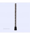 Embout robuste de la canne de marche pour femme en aluminium, luxe élégant, poignée T en bois.