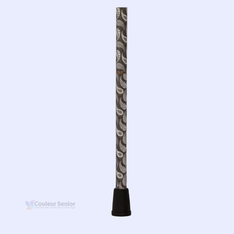 Embout robuste de la canne de marche pour femme en aluminium, luxe élégant, poignée T en bois.