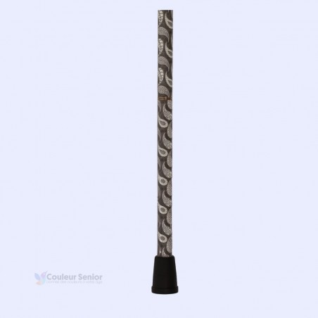 Embout robuste de la canne de marche pour femme en aluminium, luxe élégant, poignée T en bois.