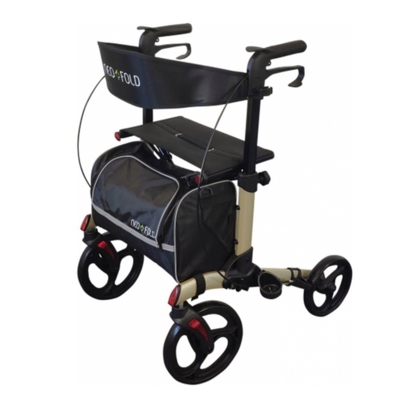 Déambulateur Neo Fold, un rollator senior pliable avec siège à 4 roues pour votre confort.