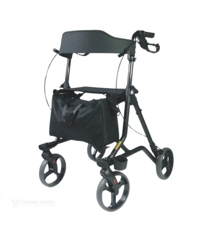 Le déambulateur pliable Neo Strong, avec siège à 4 roues, supporte jusqu'à 149 kg en toute sécurité.
